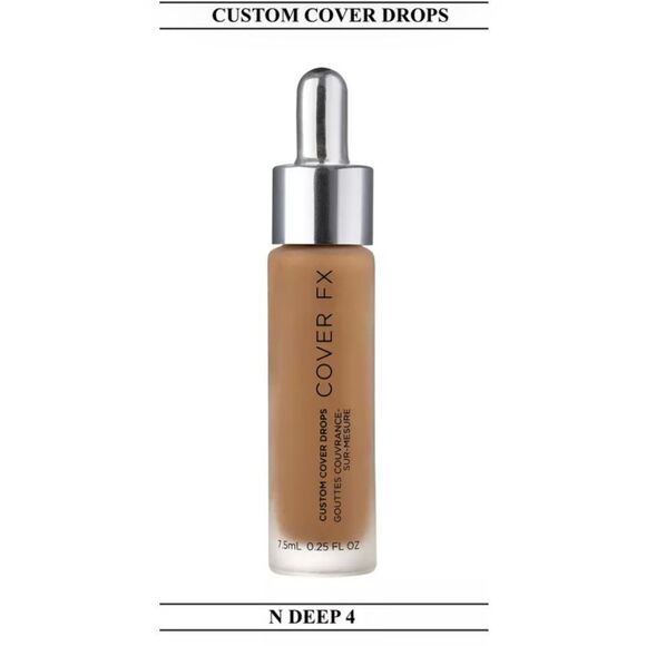 COVER FX Custom Cover Drops - N DEEP 4 (7.5mL/0.25 fl.oz) - Picture 1 of 4